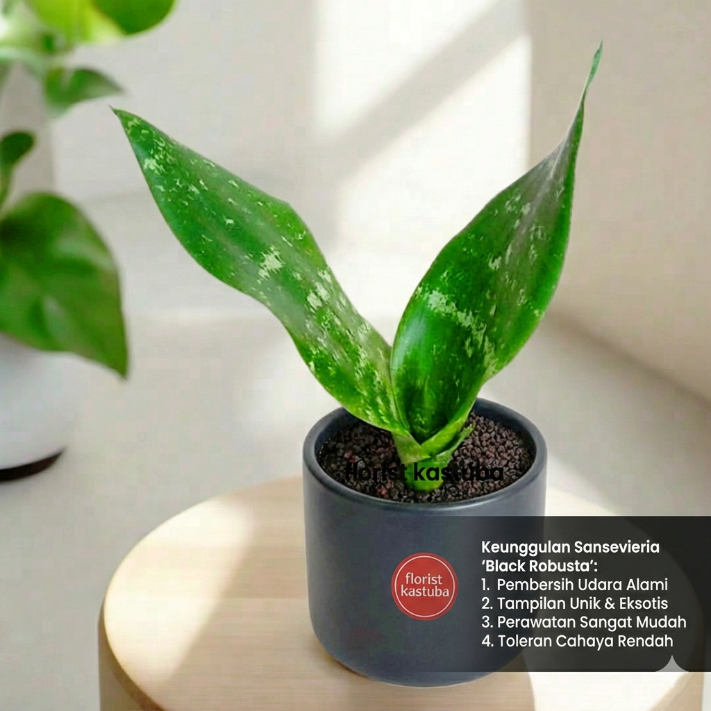 tanaman hias sensivera Sansevieria black robusta