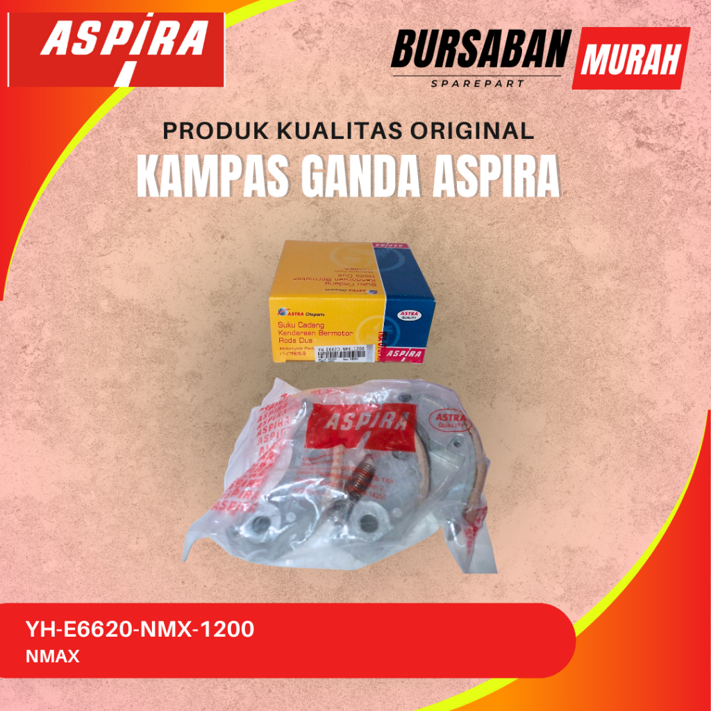 Kampas Ganda YH-E6620-NMX-1200 Aspira Original NMAX Murah