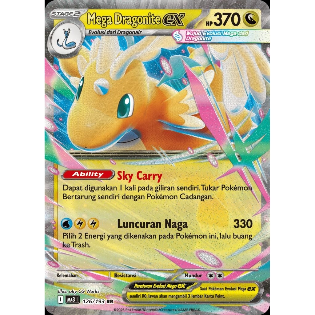 Tcg Pokemon RR Mega Dragonite EX