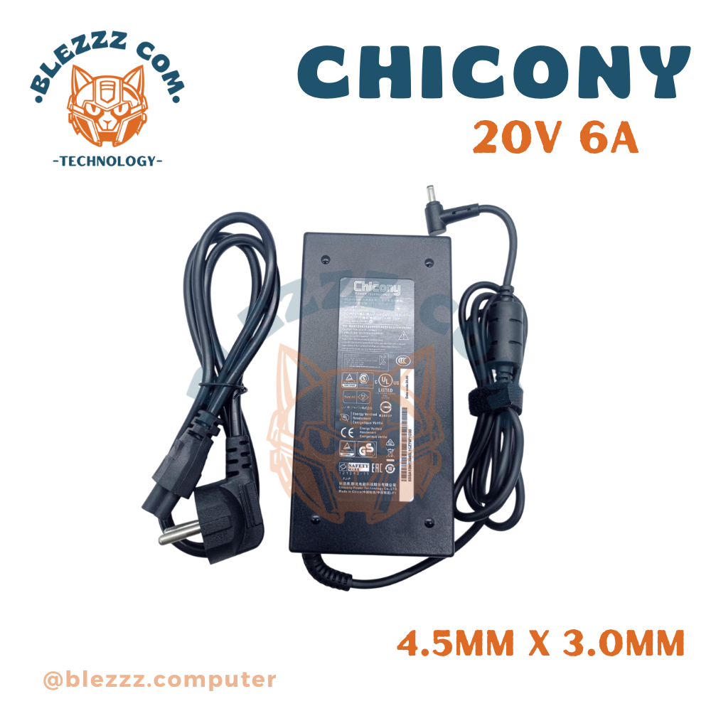 Adaptor Charger Chicony 20V 6A for MSI GF63 Thin 10sc 11sc 120W