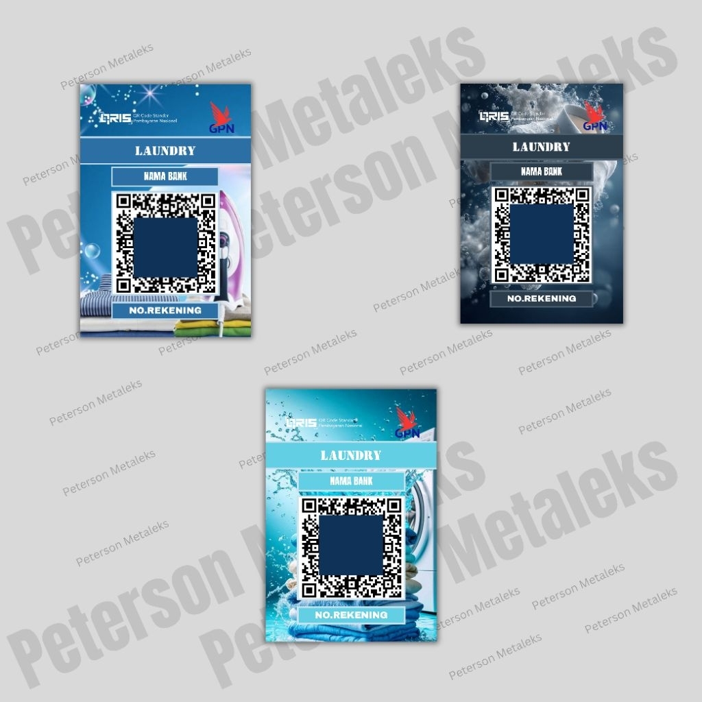 CETAK QRIS/QRIS CUSTOM/QRIS AESTHETIC/QRIS MODERN/QRIS ALUMINIUM