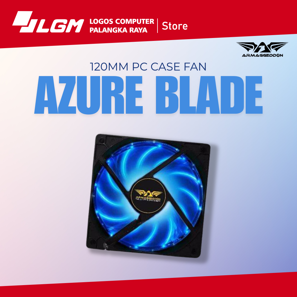 ARMAGEDDON KIPAS CASE PC AZUREBLADE 120MM