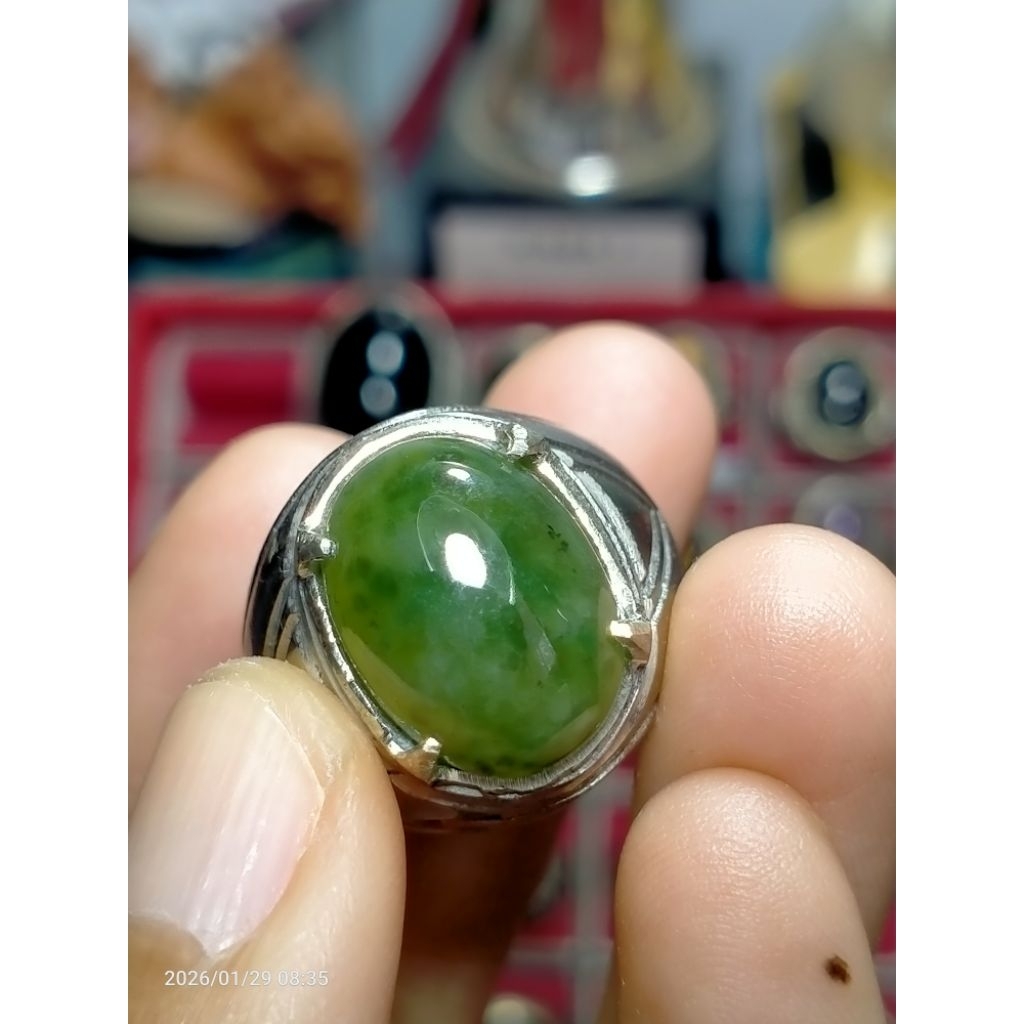 batu cincin lumut idocrase sungai dareh kumbang jati