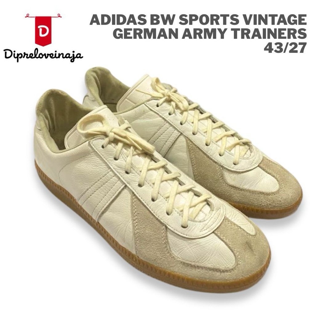 ADIDAS BW SPORTS VINTAGE GERMAN ARMY TRAINERS DPLW0337