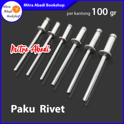 Paku Rivet / Paku Keling / Paku Tembak 3.2mm 4mm 5mm