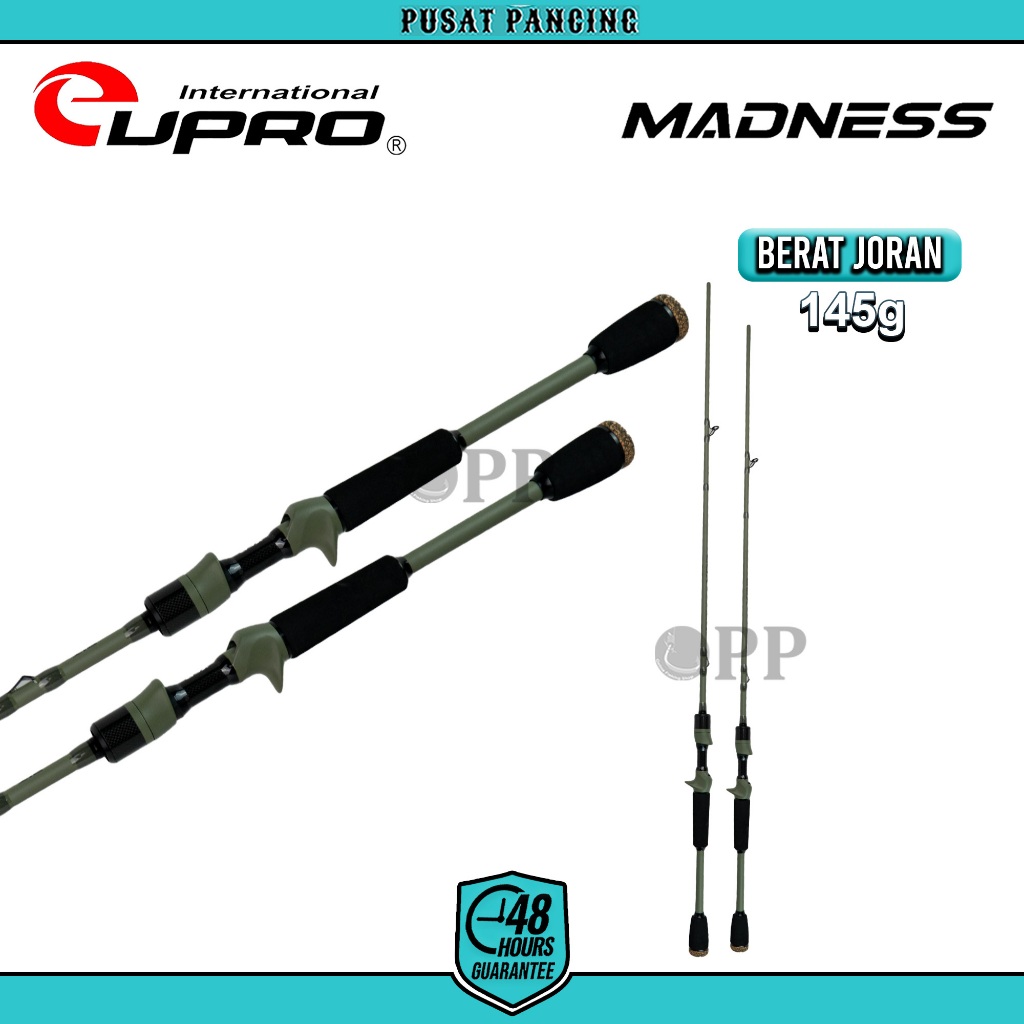 EUPRO Joran Pancing Baitcasting MADNESS XDR 198cm X24 Graphite Hi-Density Graphite Joran Pancing Cas