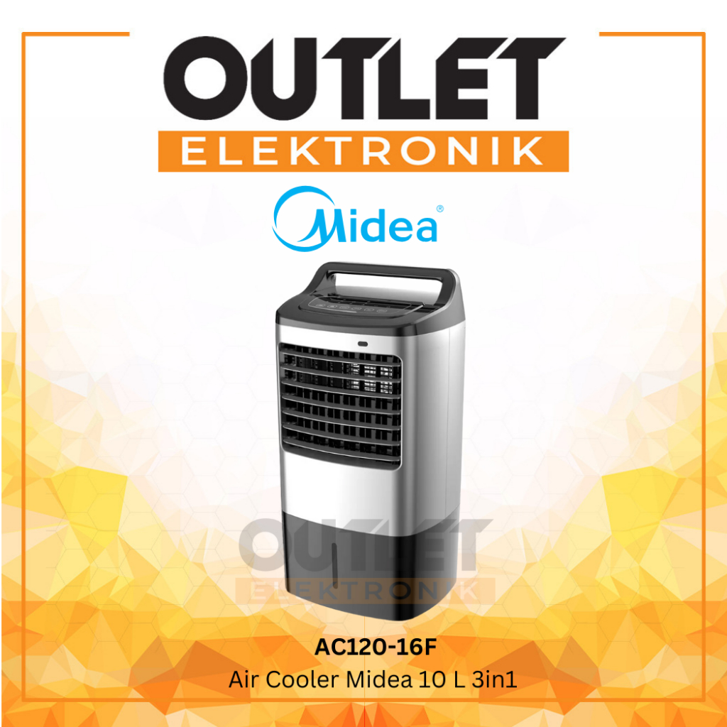 MIDEA Air Cooler AC120 16F / AC120-16F / AC12016F 10 Liter 3in1 dengan HEPA Filter Sensor Auto Shut 