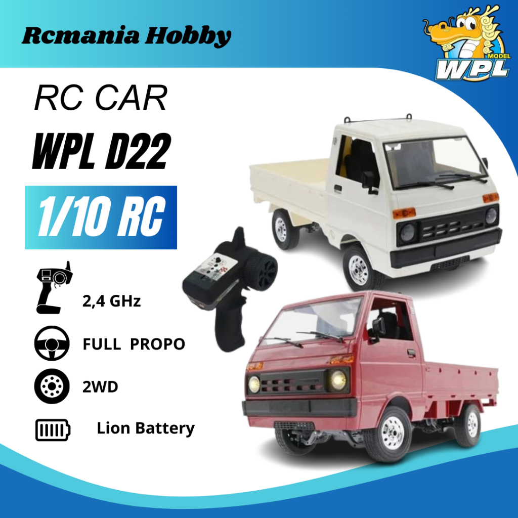 RC WPL D22 Pick Up RC Car Pick Up Scale 1/10 RTR