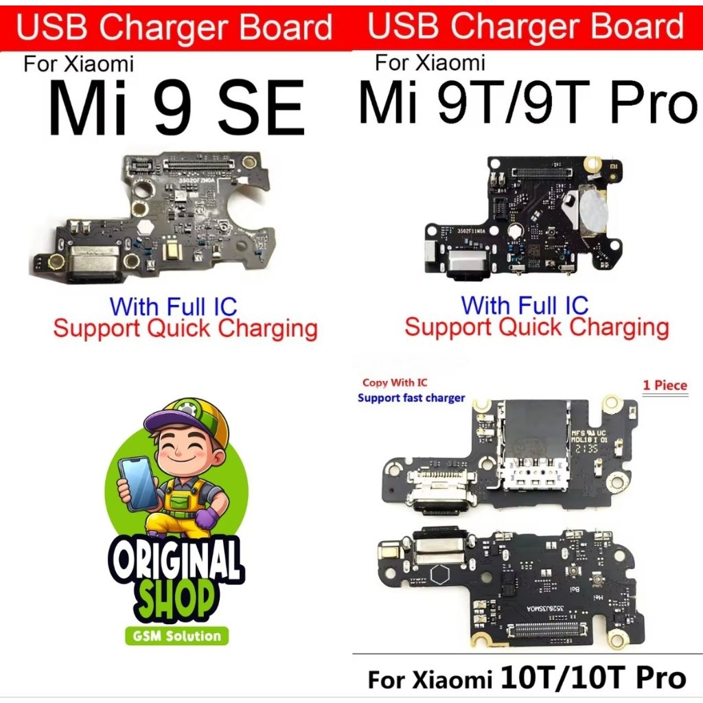 Flexible konektor cas xiaomi Mi 9 SE / 9T 9T Pro / 10T 10T Pro 5G pcb board charger