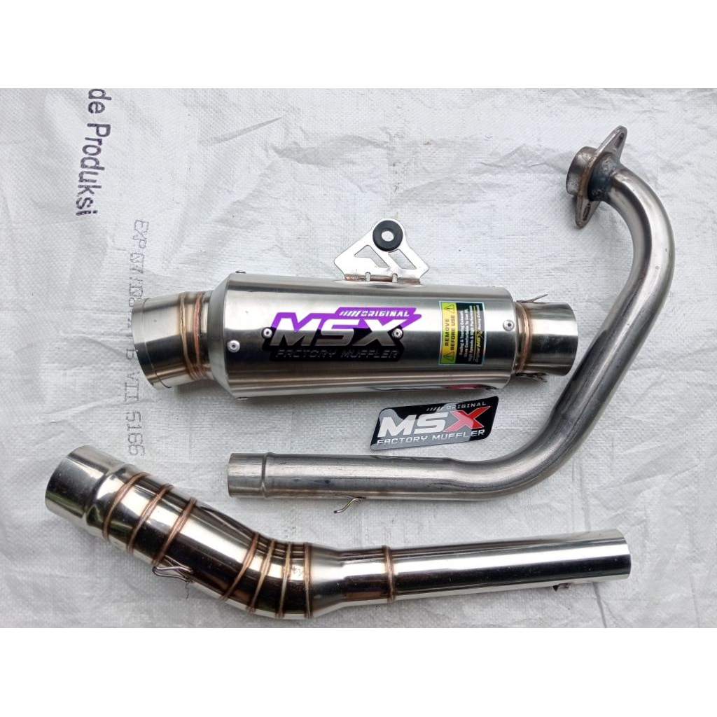 knalpot original msx cantol 19cm dos inlet 50 jrm satria Fu Vixion CBR Jupiter MX king Sonic gsx bis