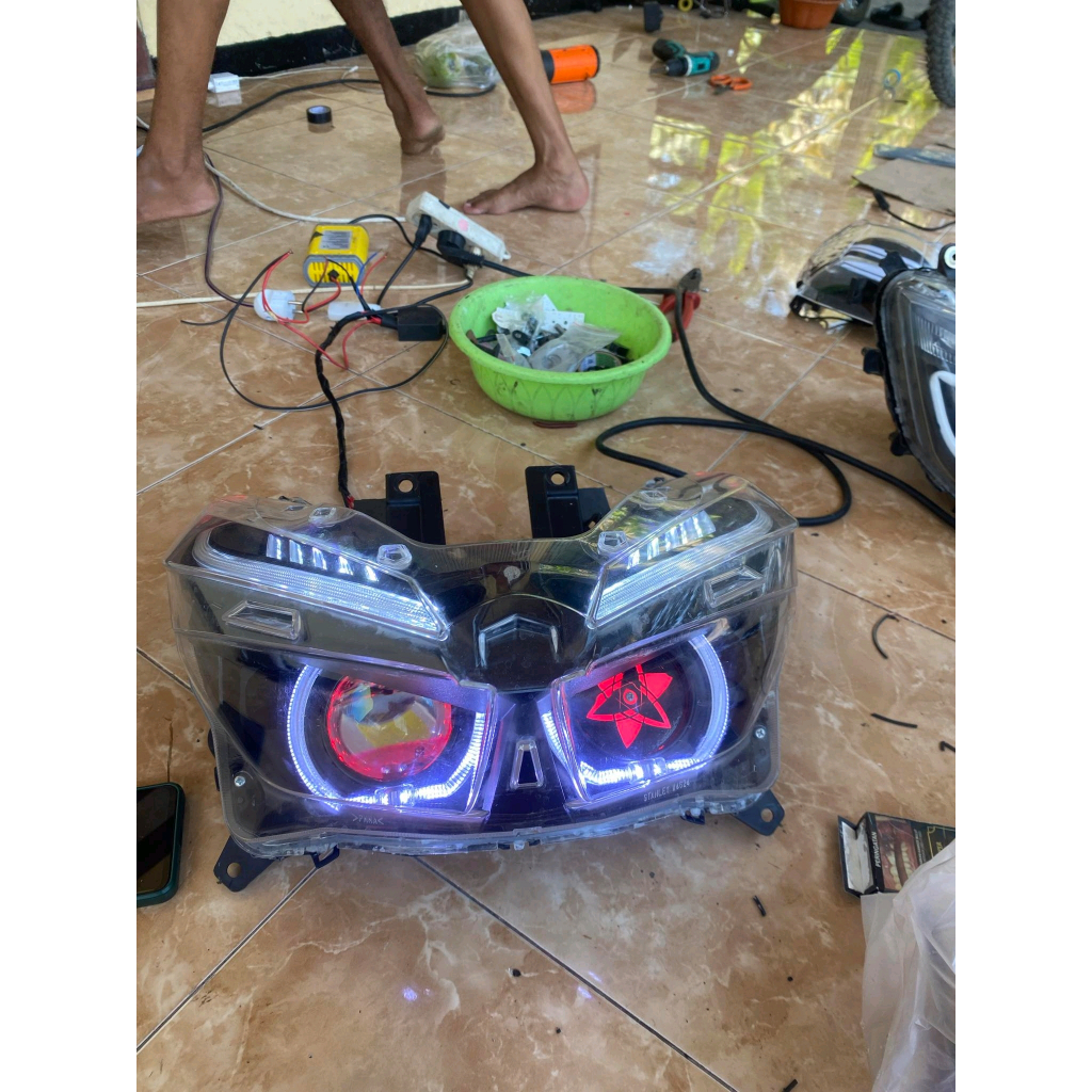 PAKET BILED Mata Saringan Vario 125/150 gen 1/2 | HEADLAMP ORIGINAL
