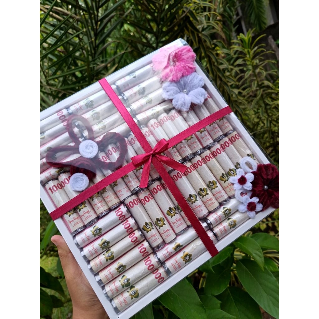Bloom Box Money Flower | Box Uang | Box Money | Hadiah Ulang Tahun Cewek Cowok, Wisuda, Anniversary,