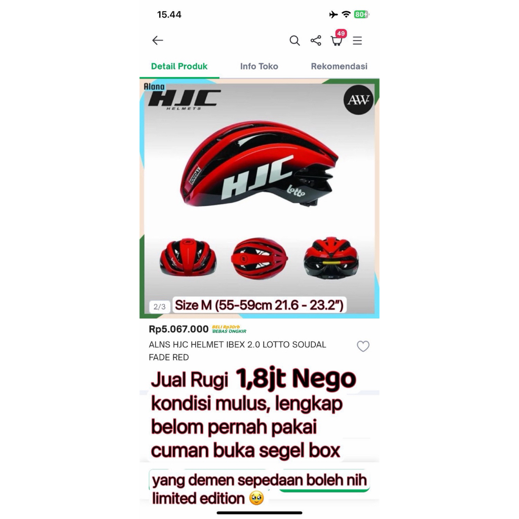 Helm Sepeda Limited Edition New