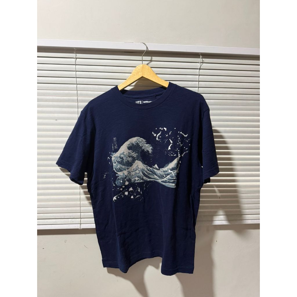 Preloved Ukiyo-e Navy Uniqlo