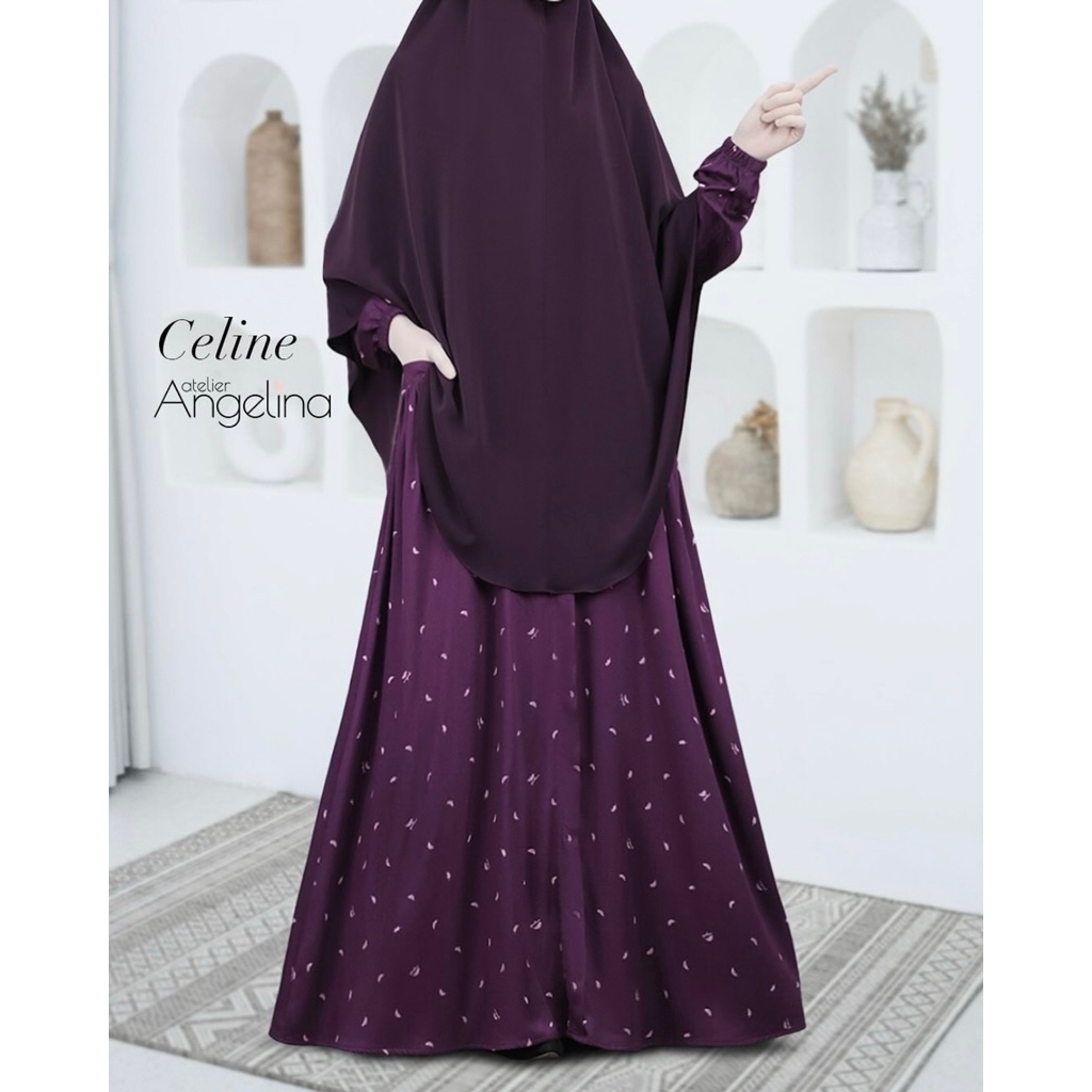 [SIAP KIRIM] CELIN FLYING FEATHER BURGUNDY REJECT SIZE XS S BY ATELIER ANGELINA