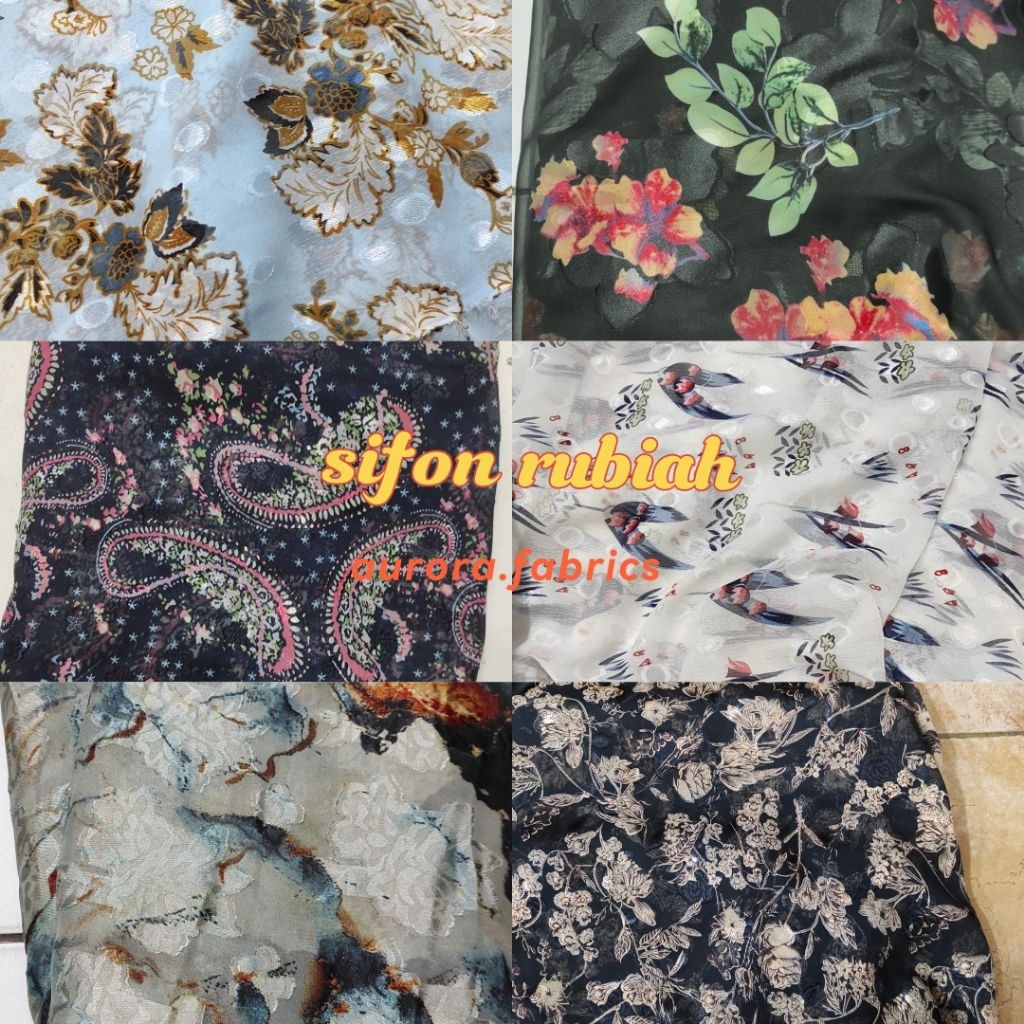 Kain Sifon Rubiah motif