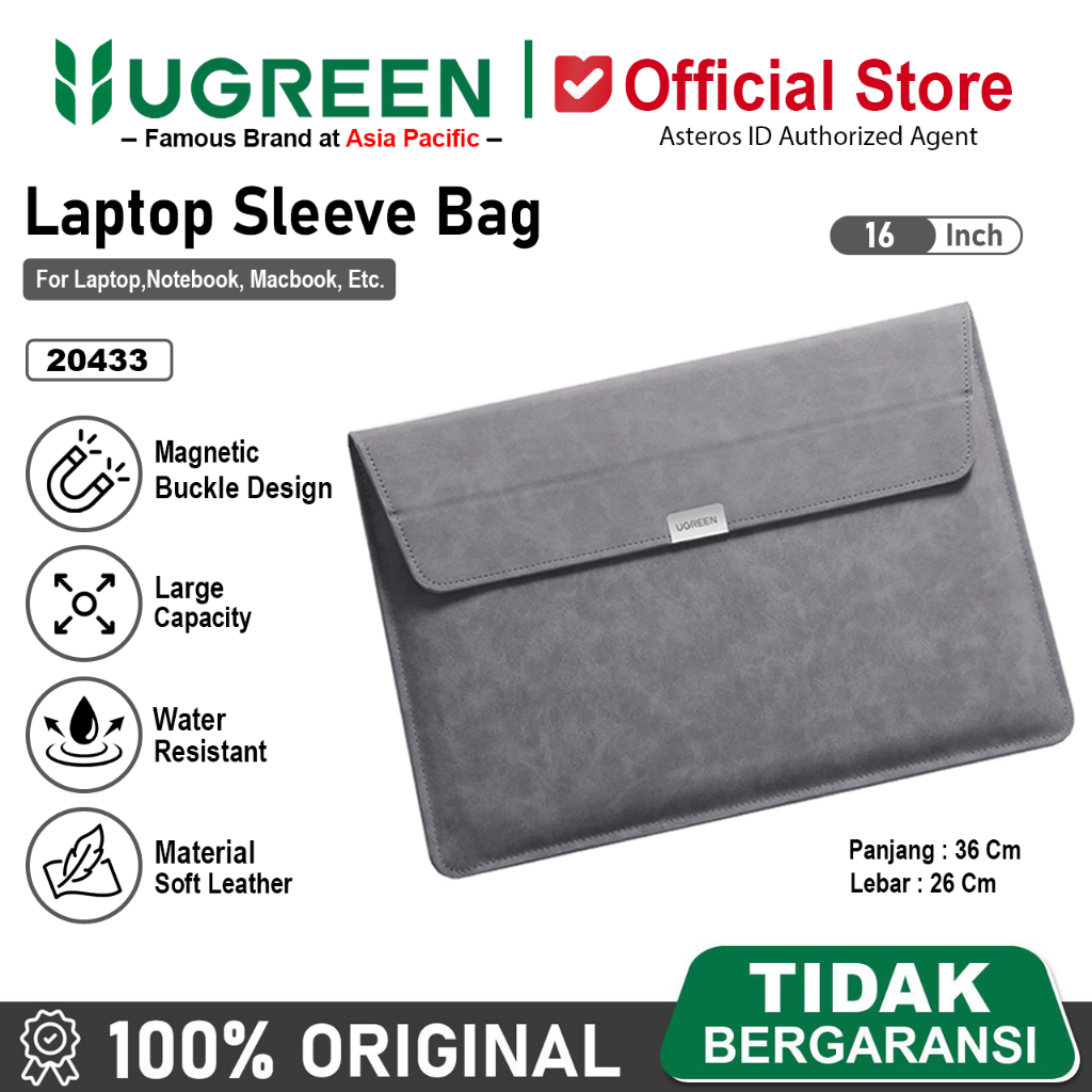 UGREEN Tas Laptop Notebook Macbook Sleeve Envelope 14-16 inch 20432