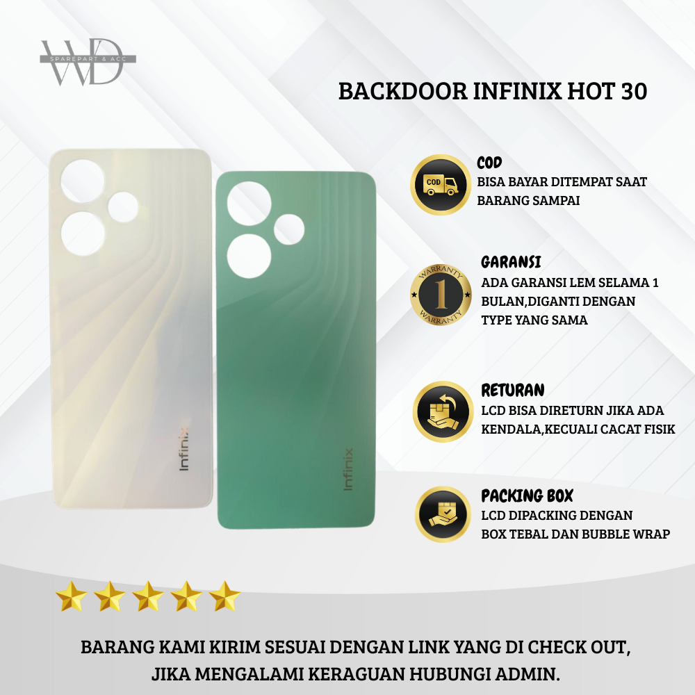 BACKDOOR/ TUTUP BELAKANG HP INFINIX HOT 30