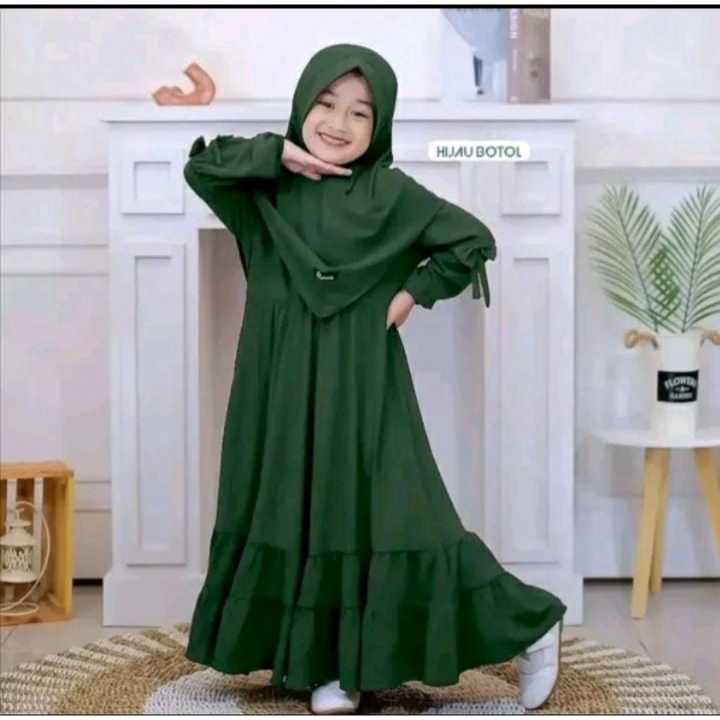 Pakaian  Gamis Anak Perempuan Syari Kids Rafania