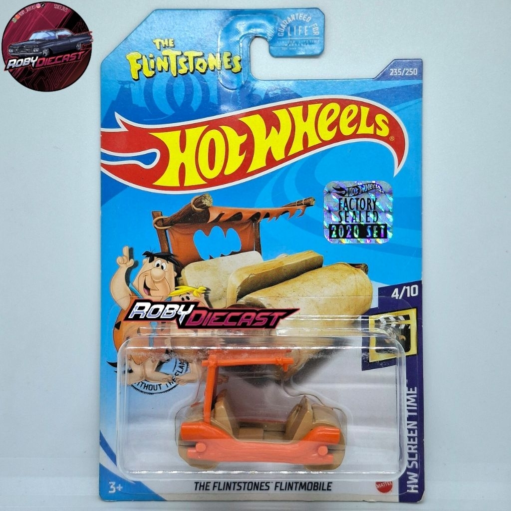 Hot Wheels The Flintstones Flintmobile HW Scree Time 4/10 Factory Sealed