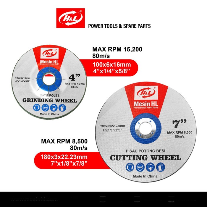 HL Cutting Wheel 7 Inch or Cut Off For Cut Off 7Inch