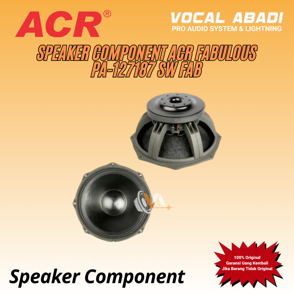 SPEAKER COMPONENT ACR FABULOUS PA-127187 SW FAB
