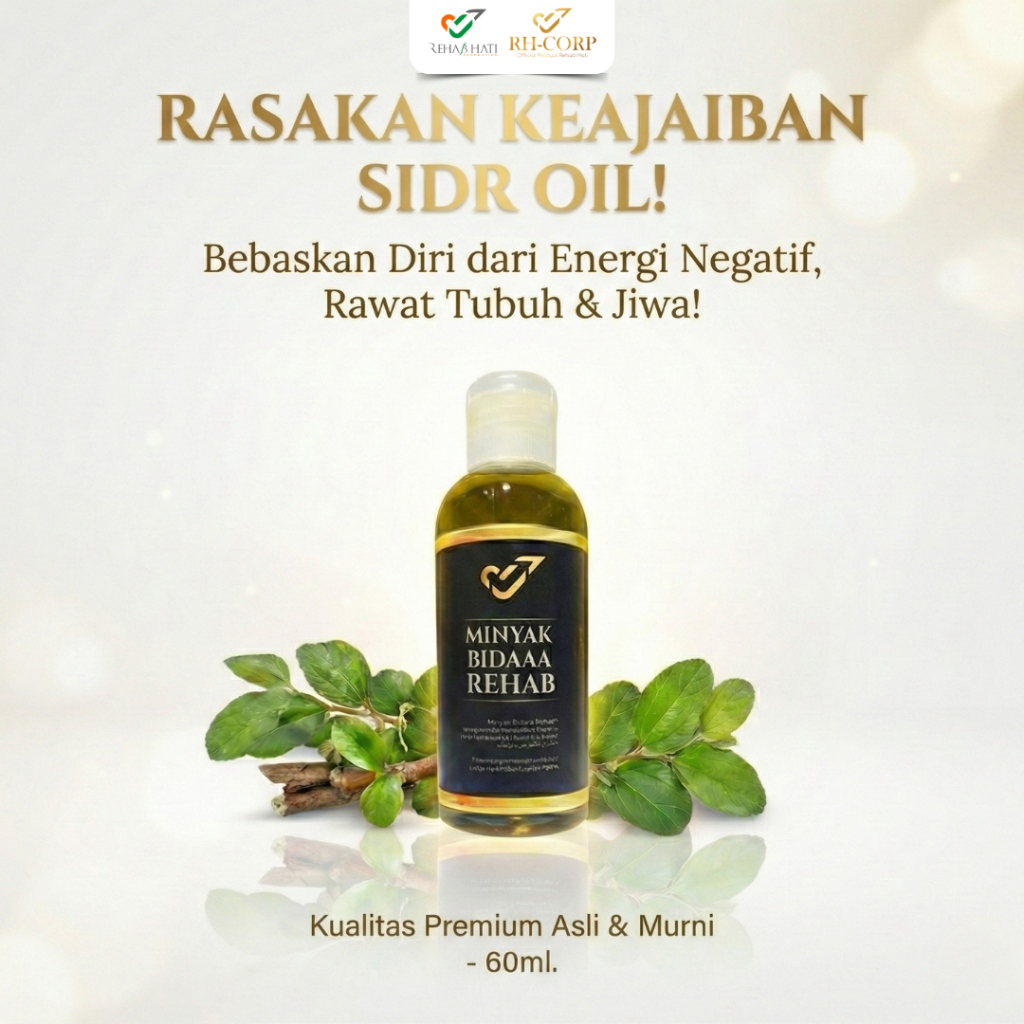 Sidr Oil Herbal 60ml by RH CORP Official - meredakan rasa gatal pada kulit dan mengurangi kerontokan