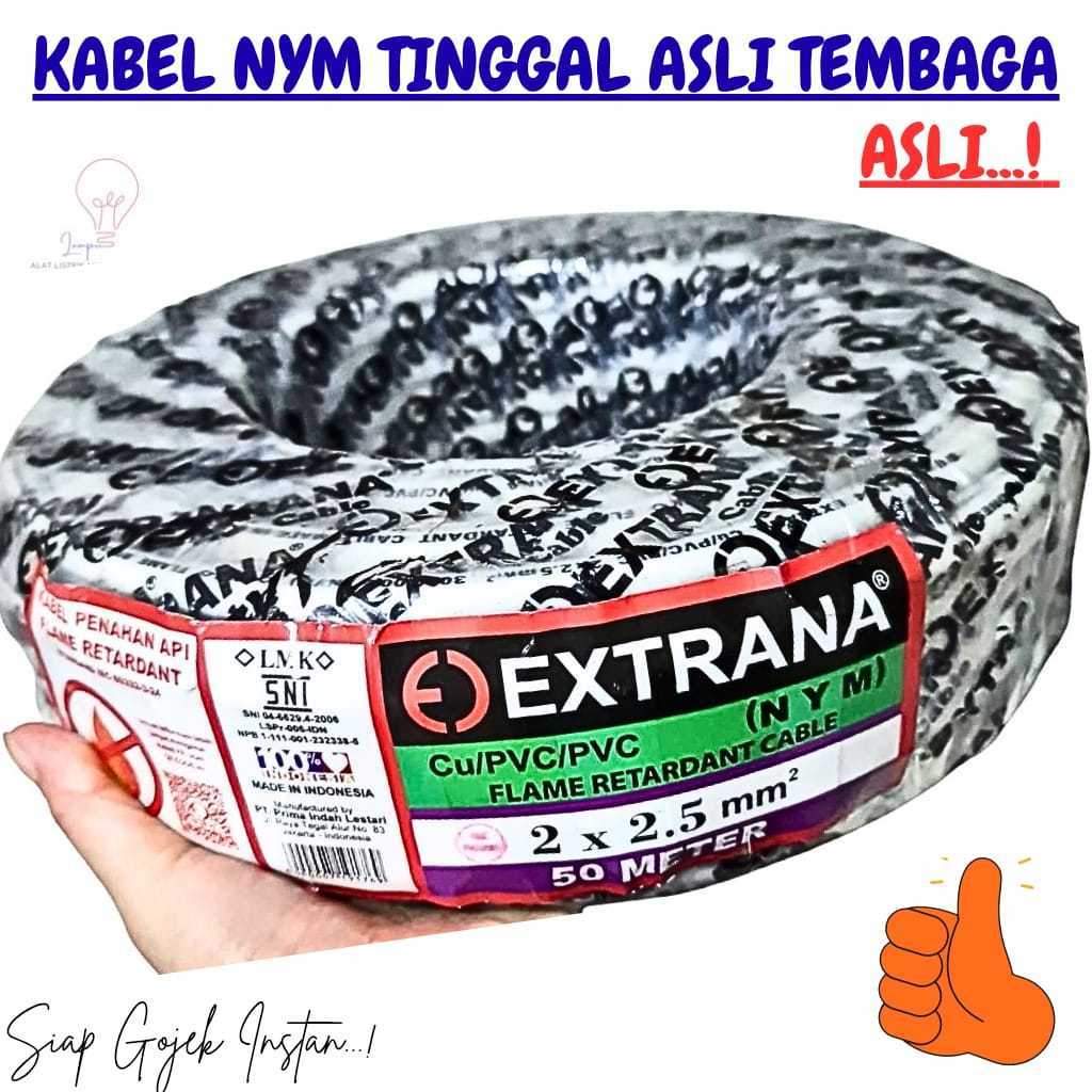 Kabel Listrik Extrana NYM 2x2,5 / Kabel Listrik 2x2,5 50M