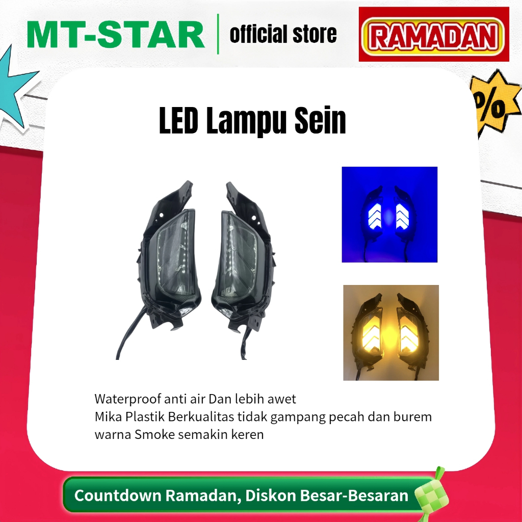 MT STAR Lampu Sen Nmax New 2026 LED Sein Nmax New Led Variasi 1 Set