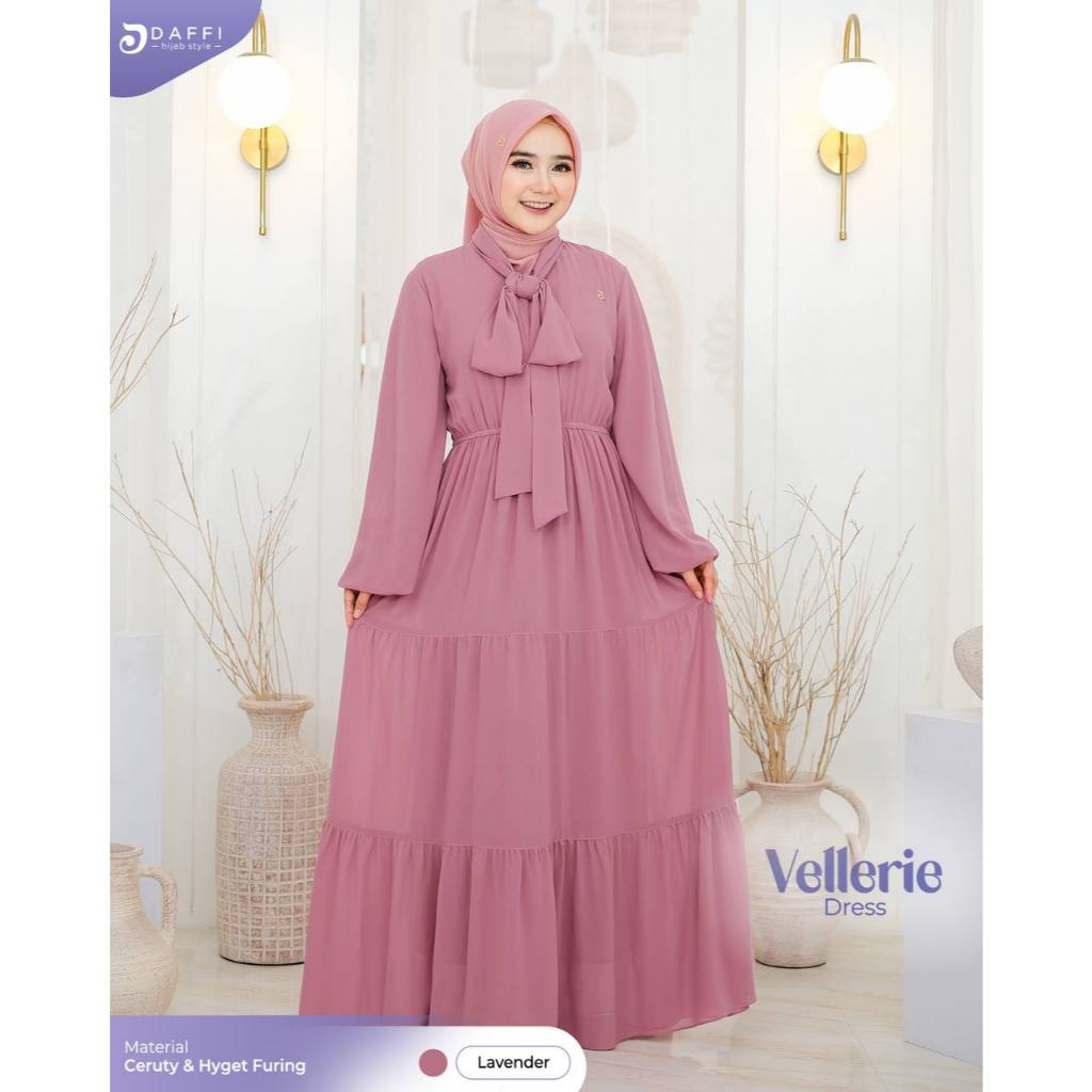 Daffi Hijab - Gamis Vellerie - Gamis Ceruty Babydoll