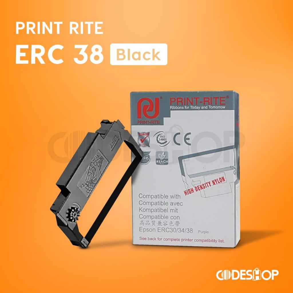 Cartridge Pita Printer Dot Matrix Print Rite ERC 38 Tinta Catridge Epson TMU 220 Warna Hitam