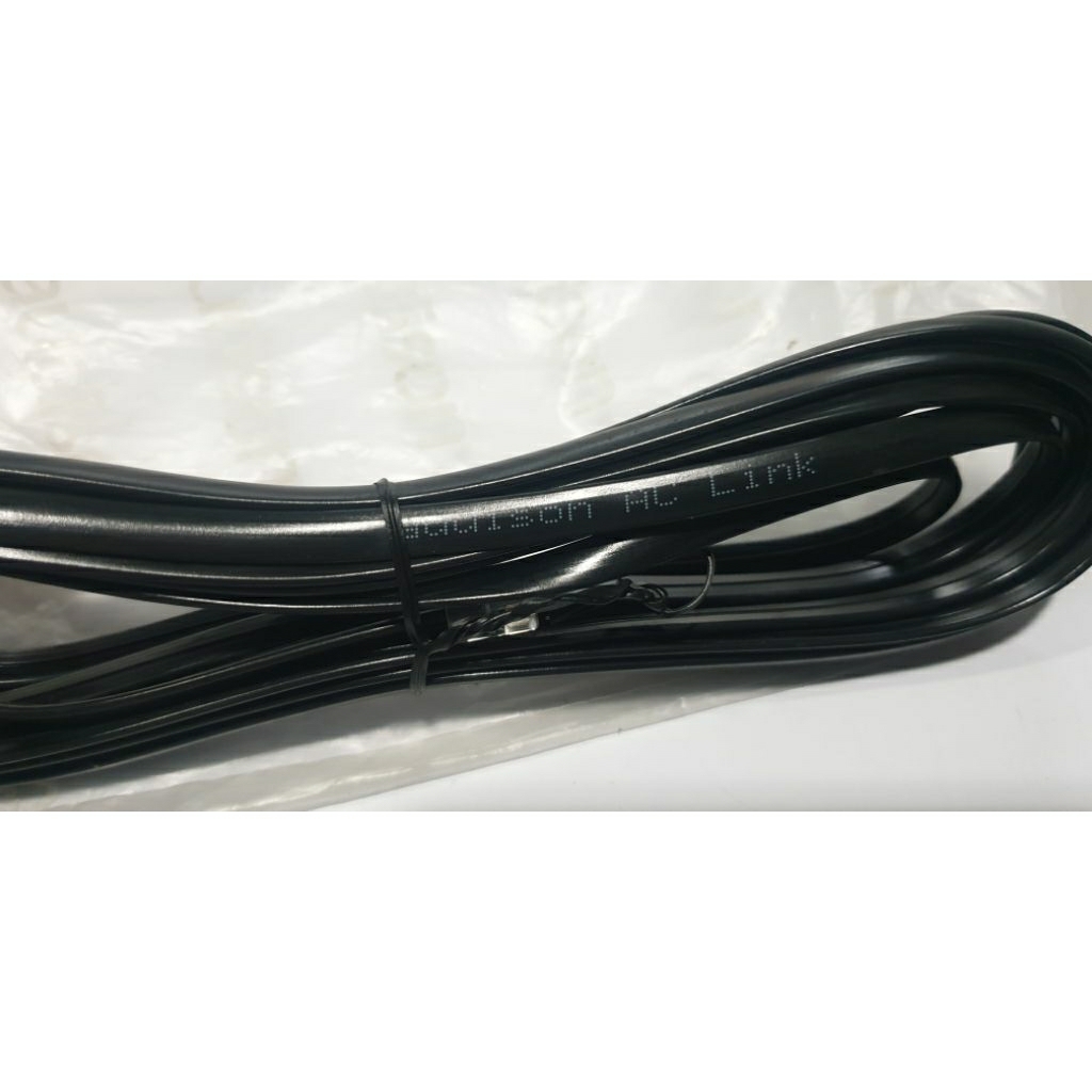 Kabel 6 pin 2 x male Audison AC Link panjang 4.5 meter bisa untuk sub aktif atau power monoblock