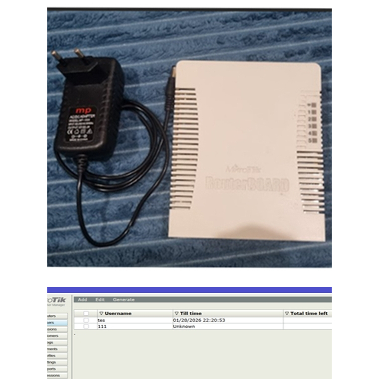 Mikrotik Routerboard RB951UI-2HnD Bekas Wireless Router Unit Lengkap Adaptor