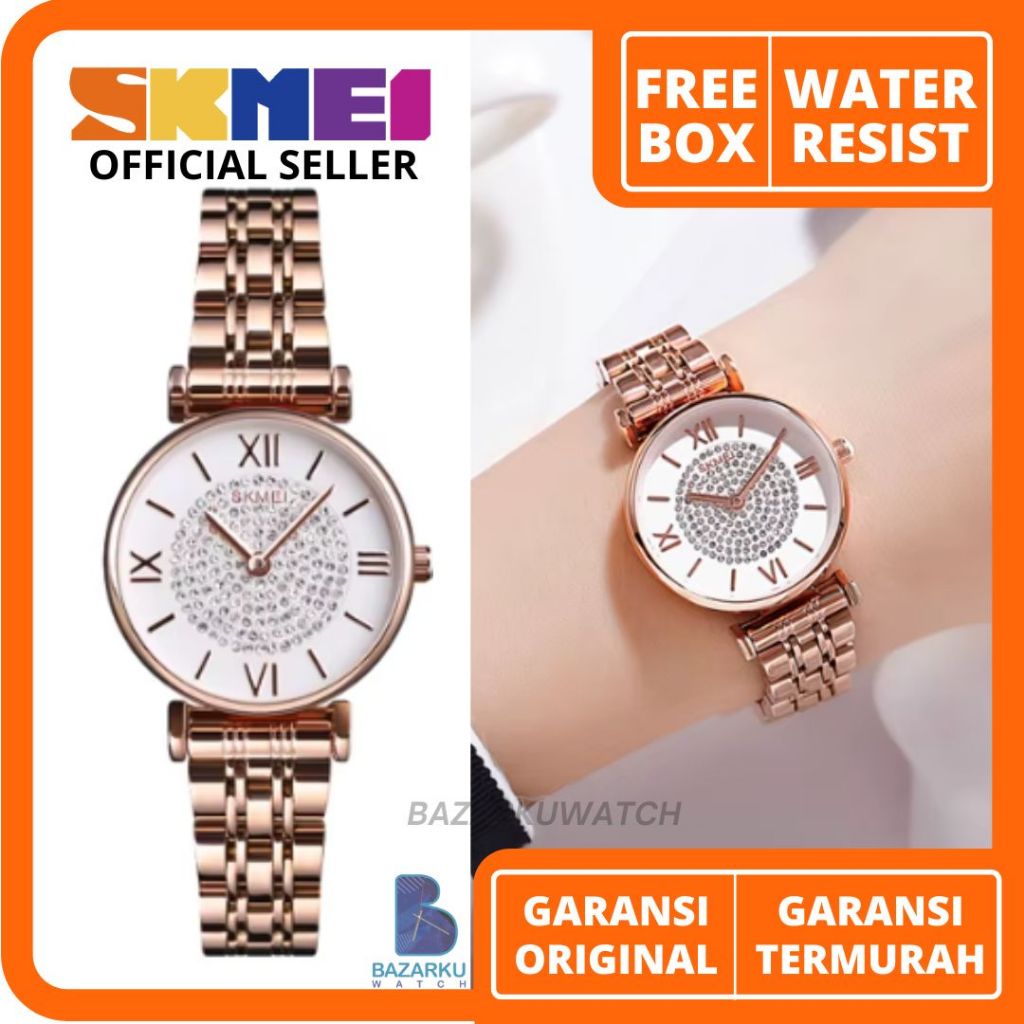 Jam Tangan SKMEI 1533 Jam Skmei Jam Tangan Cewek Jam Tangan Wanita Jam Tangan Rantai Jam Cewek