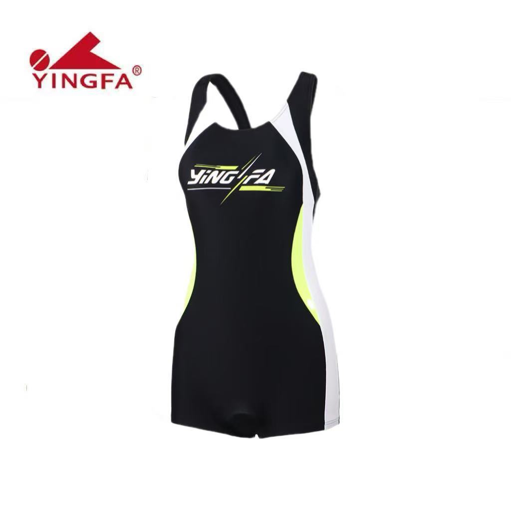 Yingfa swimsuit women's one-piece swimsuit conservative slimming plus size professional flat angle s