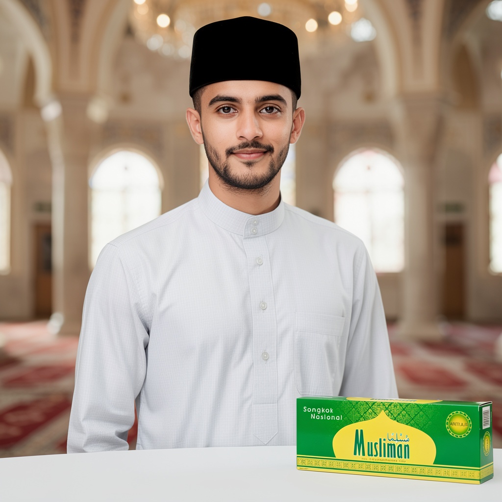 PECI SONGKOK MUSLIMAN KOPIAH HITAM POLOS / PECI HITAM / SONGKOK PECI