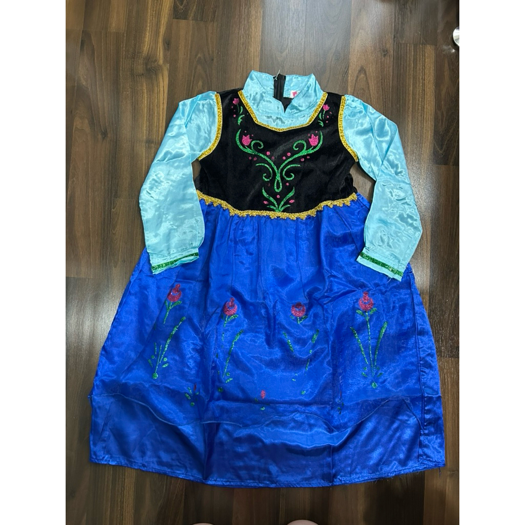 preloved kostum dress anna elsa frozen anak perempuan
