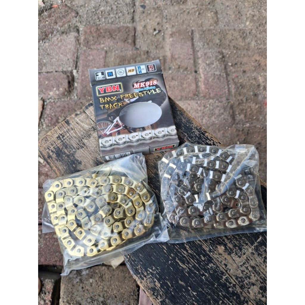 Rantai YBN Sepeda Bmx Silver & Gold