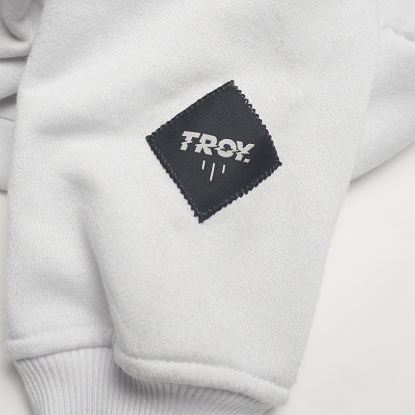 Troy Company Hoodie White Duck of Joy - Hoodie Pria Hoodie Putih KHD 2819