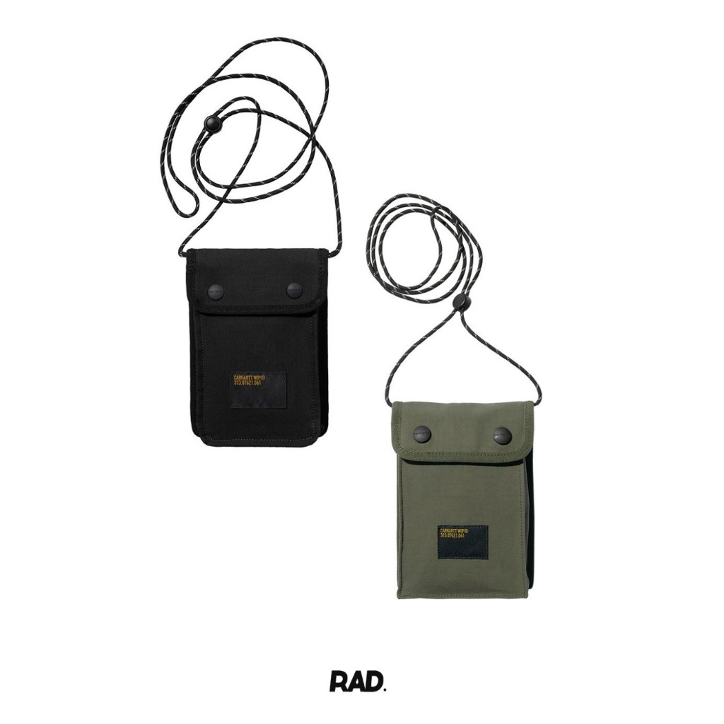 Carh*rtt WIP Haste Neck Pouch Black & Plant Original