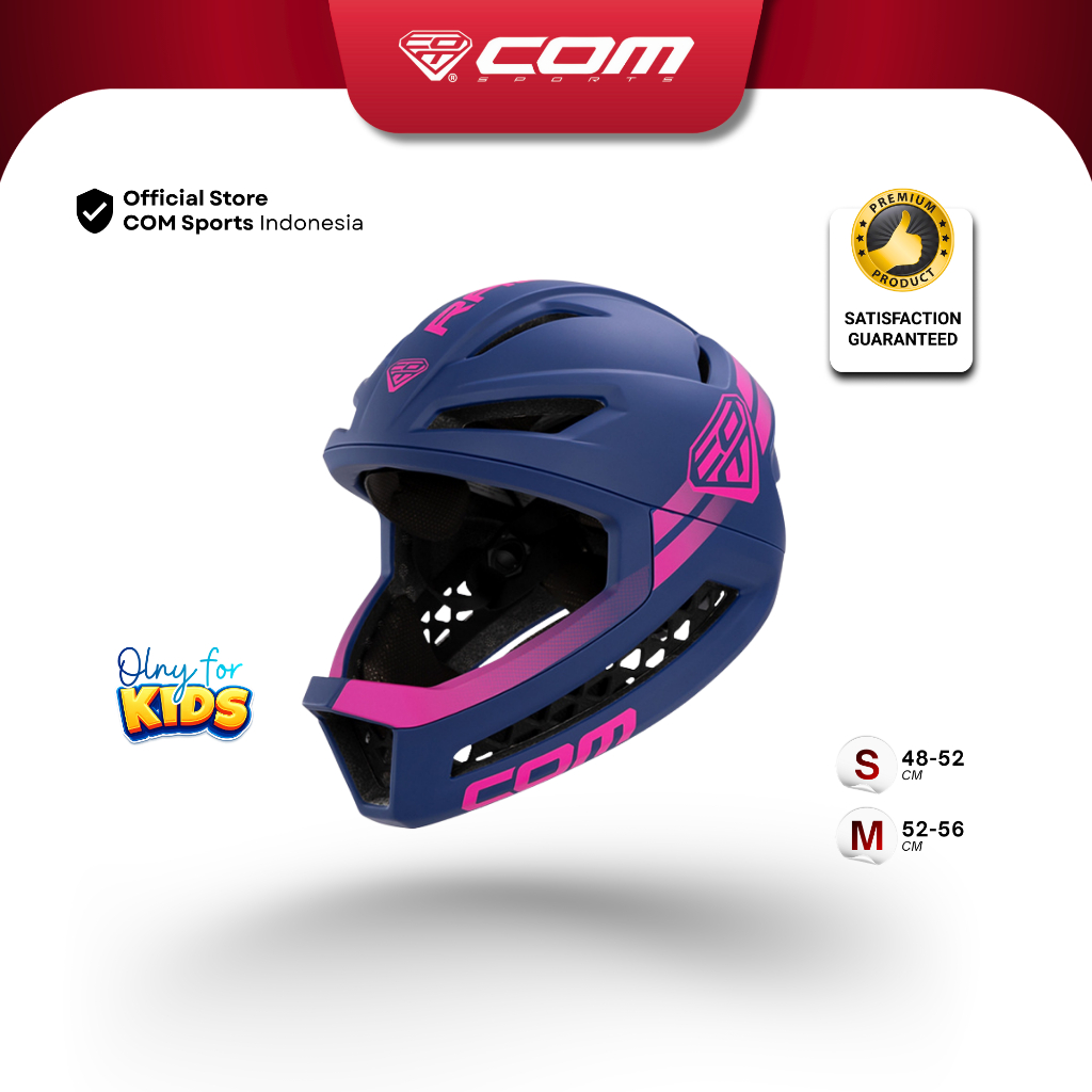[PRE ORDER] COM SPORTS Kids Helmet R3 PRO 2026/ Helm COM R3 Pushbike Balance Bike