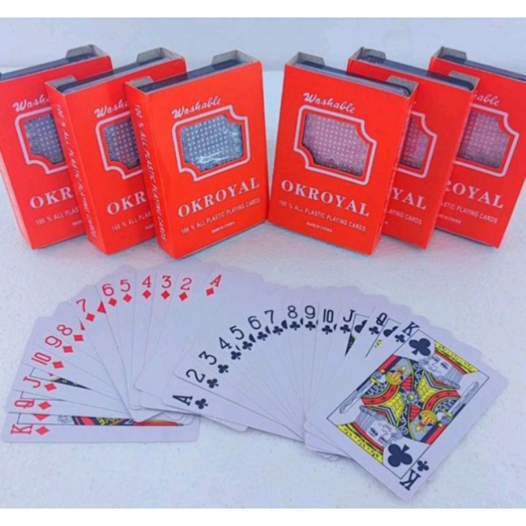 Kartu Remi Single Box Royal / Kartu Remi Plastik Original Merah & Hitam