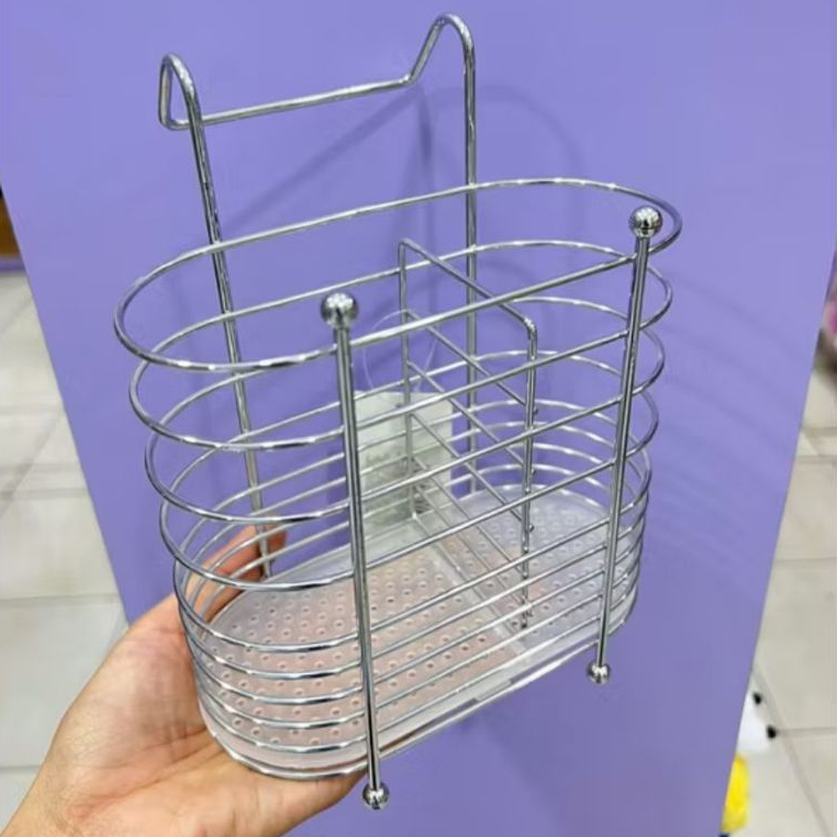 RAK SENDOK GANTUNG / TEMPAT SENDOK STAINLESS / STAINLESS STEEL CUTLERY / TOP0259