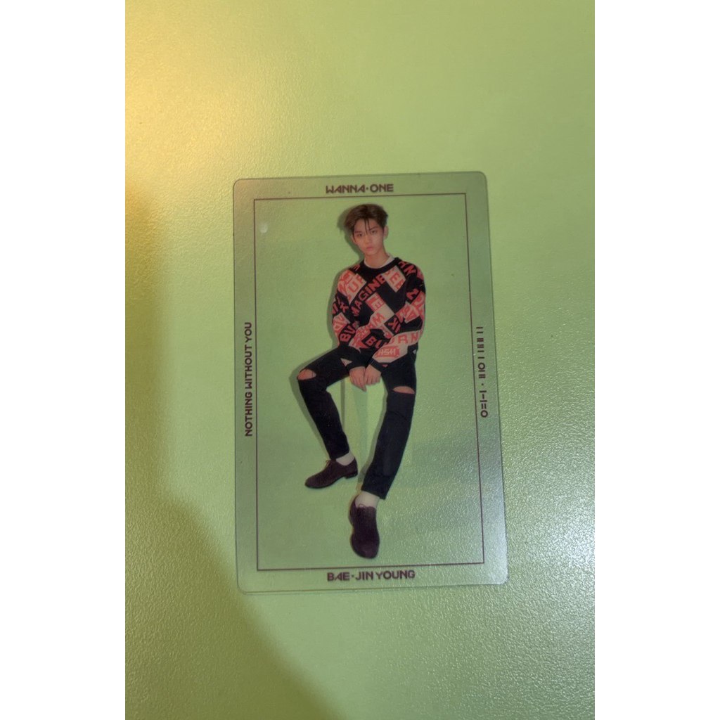 Photocard wanna one bae jinyoung