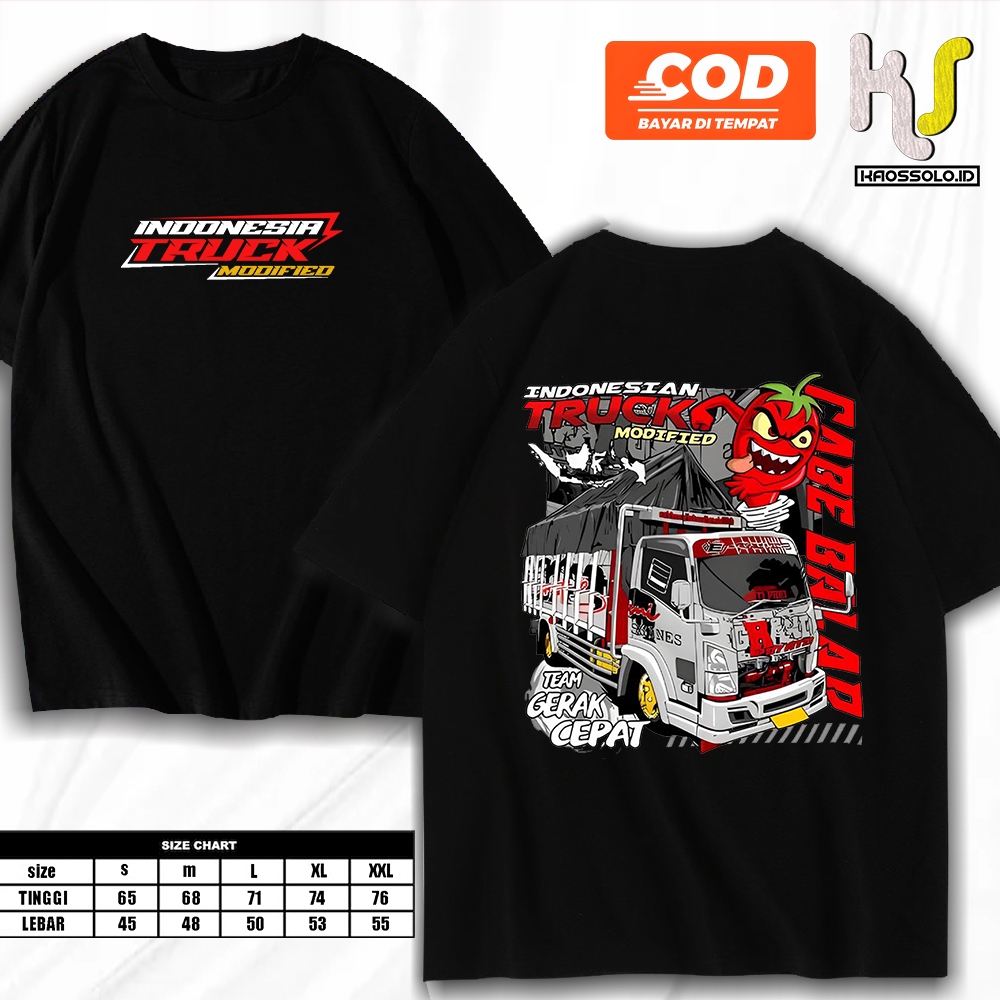 Kaos Truck Canter Mania Indonesia Terbaru |Pasukan Cabe Balap | Kaos Truk Oleng | Kaos Numpak Center