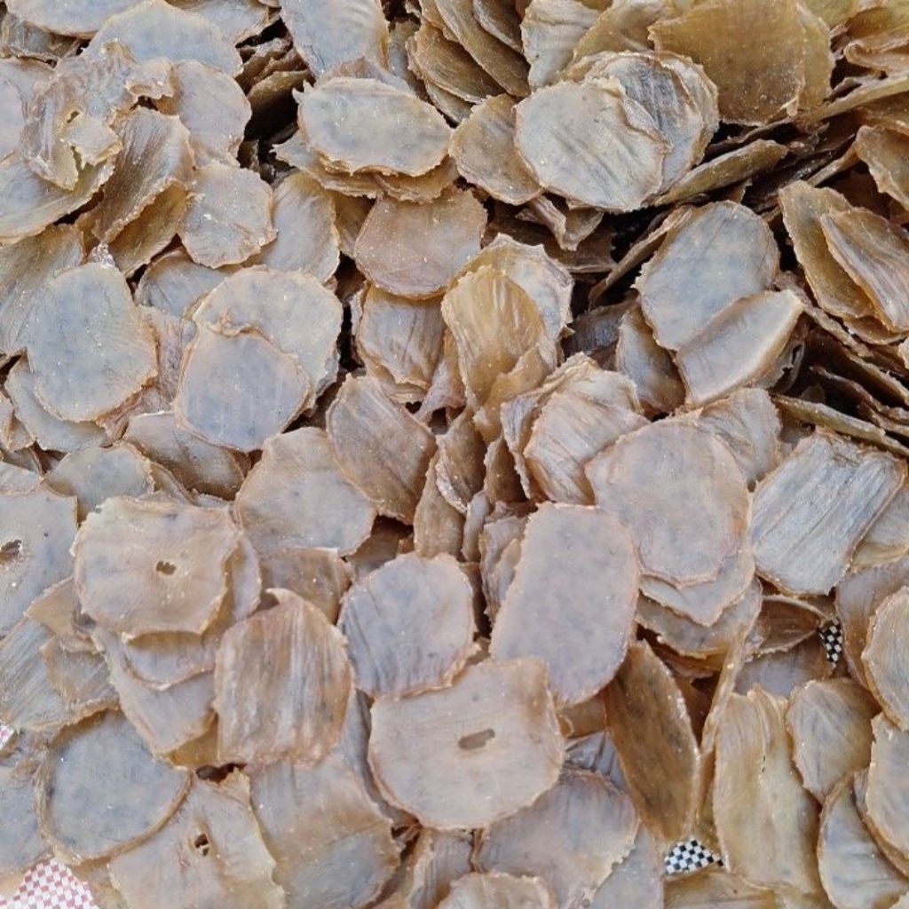 Kerupuk Puli/Rambak khas madura mentah 500gr, cemilan khas madura rasa ikan