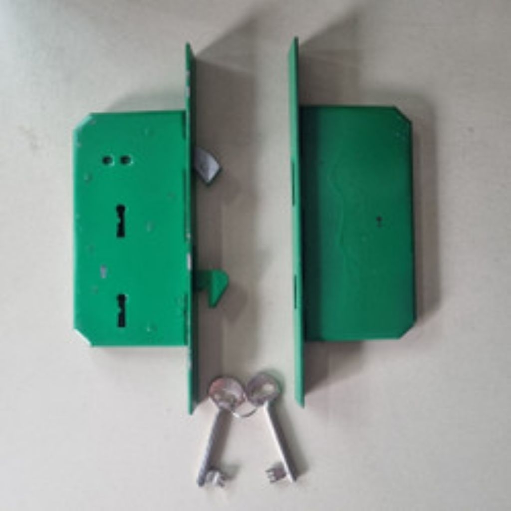 Body Kunci Pintu Harmonika / Body Folding Gate Pintu Besi