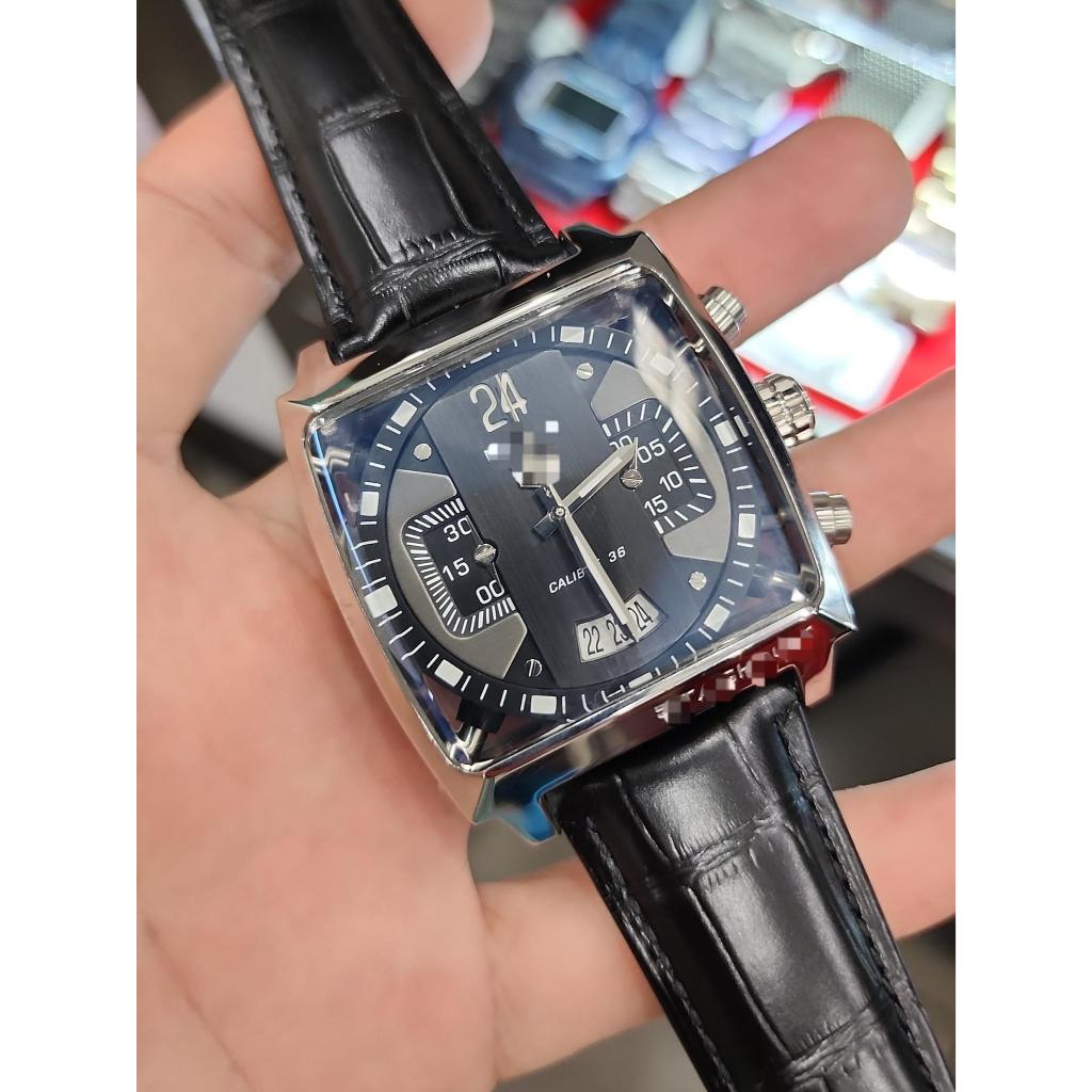 The Luxe Watch148 Jam Tangan Pria Mewah Monaco Calibre 36 Chronograph Men Watch