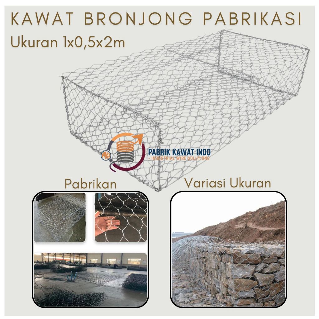 KAWAT BRONJONG PABRIKASI GALVANIS MURAH TEBAL 3MM LUBANGAN 8X10 DAN 10X12
