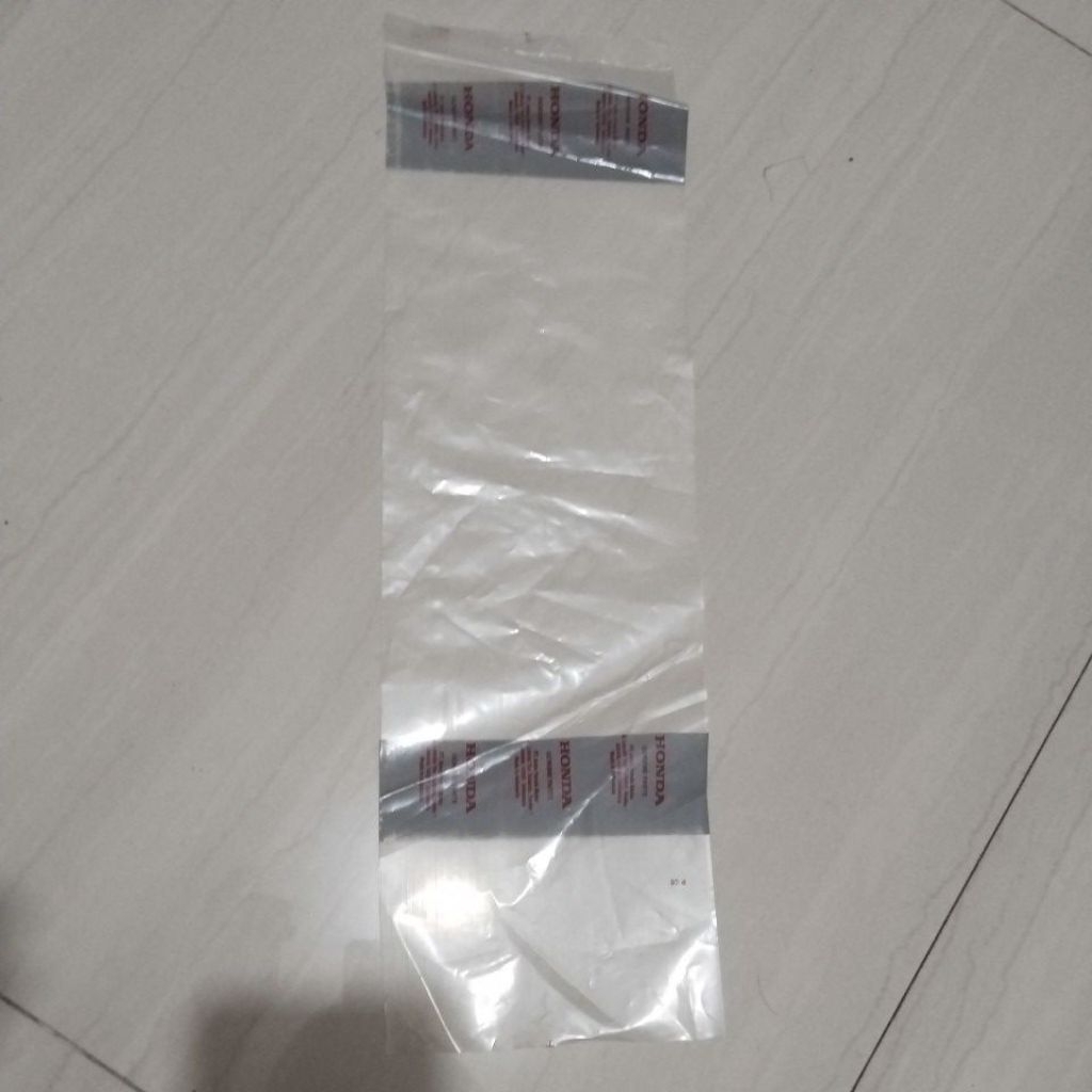 plastik honda tebal 0,8 ukuran 14x45 /100lembar